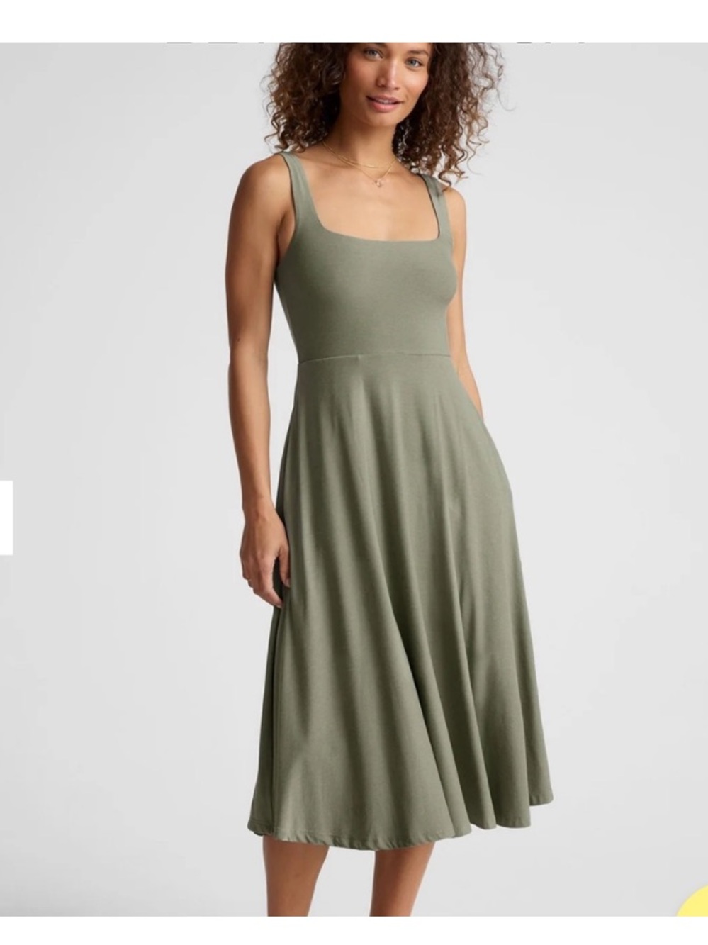 Beyond Yoga navy featherweight Midi Dress